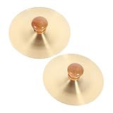 UPKOCH Kleiner Kupfer Handbecken 7cm Kleines Fingerzimbel Paar Aus Robustem Messing Für Traditionelle Tanzaufführungen Partys Und Kulturelle Percussion