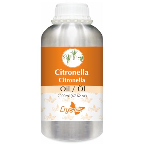 Crysalis Aceite de citronela (Cymbopogon nardus) - 2000 ml/67.6 Fl oz
