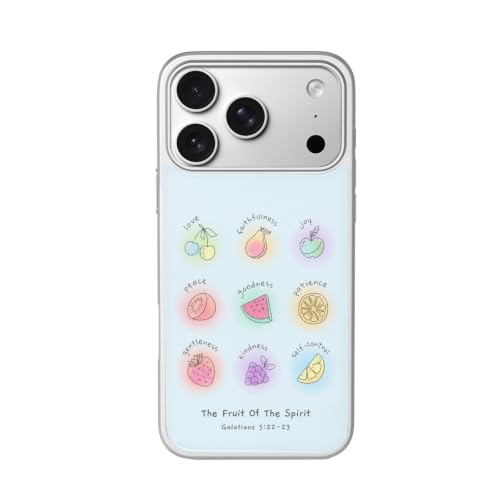 HORYLEGIX Fruit of the Spirit Watercolor Fruit Bible Verse Christian Magnetic Phone Case (for iPhone 17 Pro)