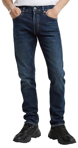 G-STAR Raw - Mens 3301 Slim Jeans, Color Worn in Dusk Blue, Size: 34W x 34L