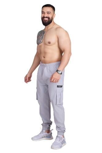 Image of FUAARK Script Regular Fit Sports and Gym Mens Cargo Joggers