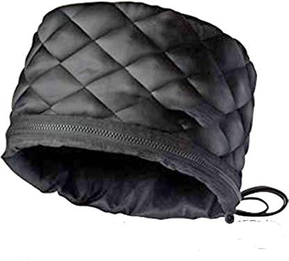 GaxQuly Spa cap Electric Heat hair care thermal treatment with beauty steamer nourishing heating cap for spa at home travel hair steamer for women (Black)