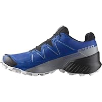 Salomon Men's Speedcross Trail Running and Hiking Shoe, Lapis Blue/Black/White, 10.5 US