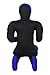 PGS Grappling Dummy for Wrestling Brazilian Jiu Jitus MMA Punching Bag Judo Karate Practice Martial Arts Training Boxing Self Defense Dummy – UNFILLED (Black Blue, 6FT (70 Inches))