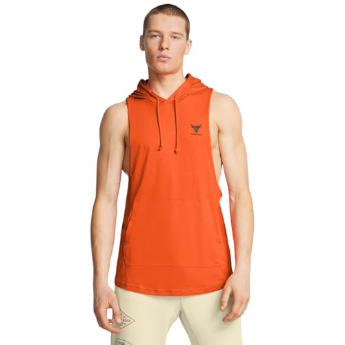 Sweat à capuche homme Under Armour Project Rock sans manches idéal pour la musculation