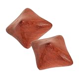ibasenice 2 STÜCK Holz Handmassagebälle Ergonomische Therapie und Entspannungsbälle für Effektives Handtraining für Muskelstärkung und Fingerflexibilität Tragbar für Büro Zuhause und