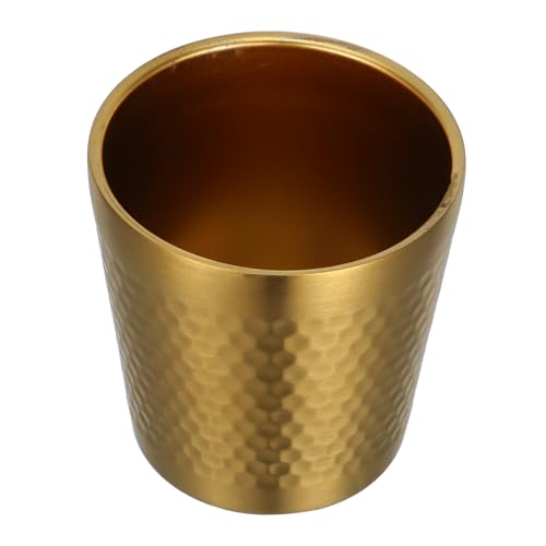 Gogogmee Stainless Steel Shaving Bowl for Men Reusable Shave Bowl with Stylish Hammered Design for Daily Use Enhances Lathering Efficiency and Grip Shaving Supply Bathroom Decor