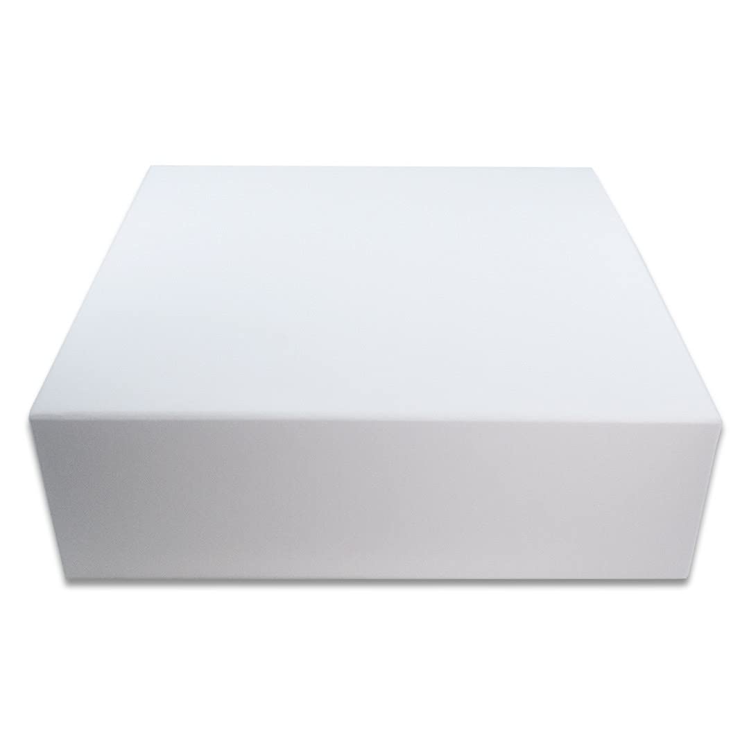 Boîte Cadeau Pliable Magnétique XL Blanche 38x29x13cm - Emballage Luxe Noël, Mariage, Anniversaire