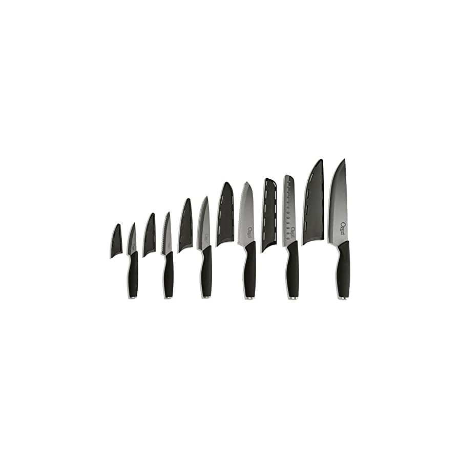 Ozeri Elite Chef II 12-Piece Ceramic Knife Set,Black