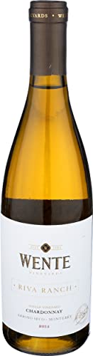 Wente Vineyards Riva Ranch Vineyard Chardonnay, White Wine, 750 mL Bottle