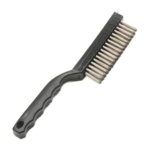 Cepillo para parrilla - Cepillo para limpieza de parrilla, cepillo para limpieza de parrilla portátil | Cepillo para parrilla con cerdas de metal y mango ergonómico, cepillo para parrilla con cerdas
