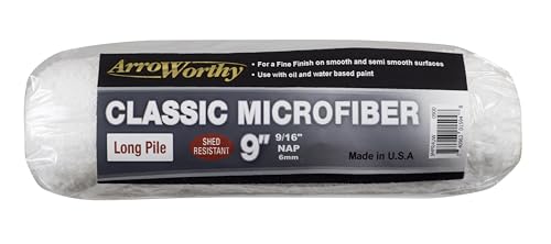 Rodillo de microfibra de 9 pulgadas para renovar paredes lisas con el kit Arroworthy de 5 piezas 2