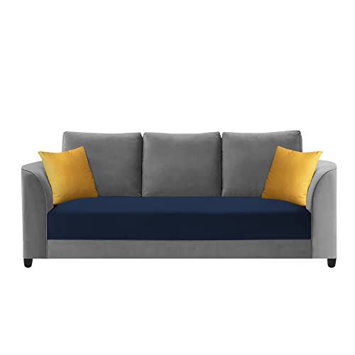 Image of Francis 3 Seater Sofa Set for Living Room (Blue Grey Fabric)
