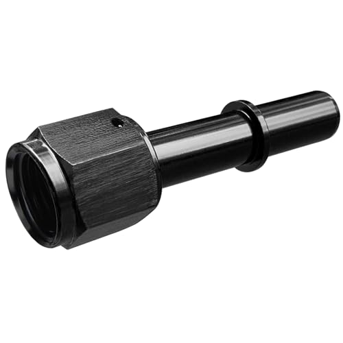 Image of 1Pack 6AN Female to 3 /8 Barb, 6AN Female Swivel to 3 /8 inch Quick Connect Fittings, Fuel Line Quick Connect Fitting Adapter Straight Aluminum