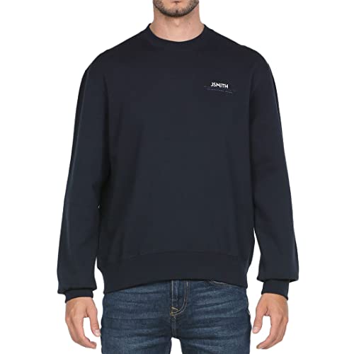John Smith Hombre Fuere Poliéster Mezcla Sudadera, X-Grande, No.004 Azul Marino Cover