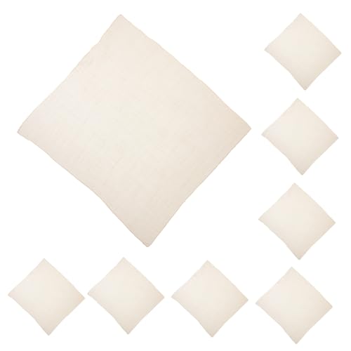Servilletas de tela beige 40x40 cm pack x10 miniatura 1