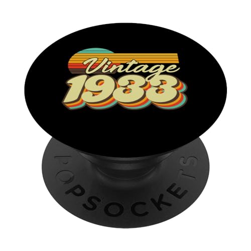 1933 Vintage Cumpleaños Retro Edición Limitada Hombres Mujer PopSockets PopGrip Intercambiable