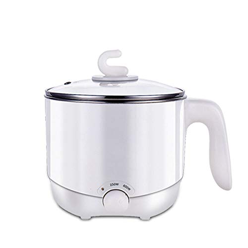 Electric Hot Pot Stainless Steel Mini Pot 1.5 Liter Rapid Noodles Cooker Travel Pot,Personal pot,Cute Pot,Instant Noodles Pot (NO Steam Rack, 220 EU)