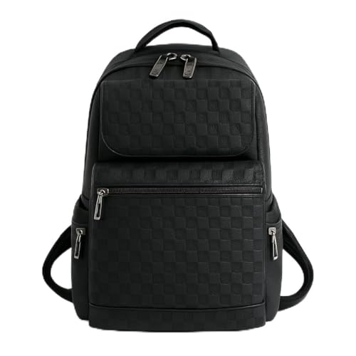 Mochila Para Notebooks E Trabalho Executiva - Material Couro, Espaco Para Até Notebook 16', Estilo Sofisticado, Multi Bolsos, Resistente a Chuva (Urban Executive, Black)