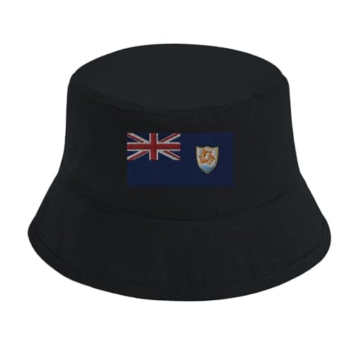 Chapeau bob drapeau Anguilla contre le soleil pour supporter et voyage