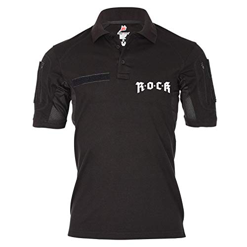 Polo Tactical Alfa respirant avec insigne Rockmusik pour bouger avec style