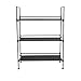 Organize It All Storage Shelf, Dimensions: 25.12 x 11.37 x 34.25 inches, Freestanding, Three Tier Shelves, Espresso, Good for Bathroom, Office, Easy Assemble, Home Organization