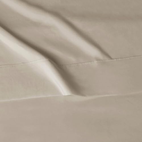 Image of Amazon Basics Lightweight Super Soft Easy Care Microfiber 3-Piece Twin XL Sheet Set with 14-Inch Deep Pockets, Taupe, Solid
