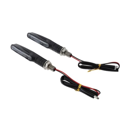 Luces indicadoras de giro universales para motocicleta de 12V intermitentes azul 7