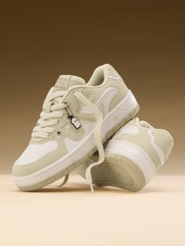 Image of The Souled Store Urban Blaze: Women and Girls Colorblocked Lace Up Low Top Stylish Sneakers with Flexibility & Comfort
