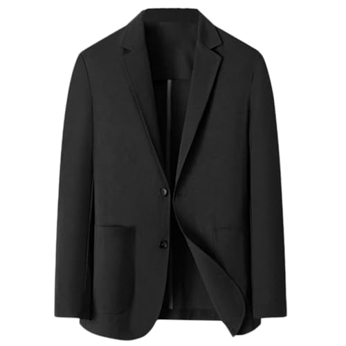 Men's Light Summer Suit Jacket Lightweight Fashion Blazer Anti-Wrinkle Slim Solid Lapel Suit2