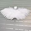 2pcs Mini Black and White Angel Feather Wings for Crafts with Elastic Straps, Doll Feather Wing Accessories Photography Accessories for Newborn,Doll,BJD #3