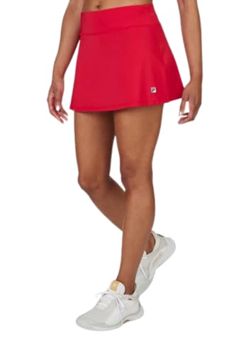 Fila Women’s Tennis Essentials Long Flirty Skort, Red, Small