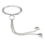 Fashion-Forward Women Choker Necklace - Polished Stainless Steel Chunky Neck Collar with Locking Square Clamp - Must-Have Accessory for Modern Women