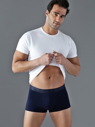 Image of KOFFY Men's Cotton Lycra Mini Trunks with 4-Way Stretch | Wrinkle-Resistant | Ultra-Soft Elastic I 2X Absorbent