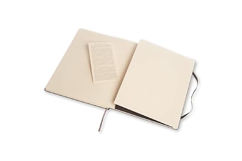 Caderno Clássico, Preto, Capa Dura, Pontilhado, Tamanho Extra Grande