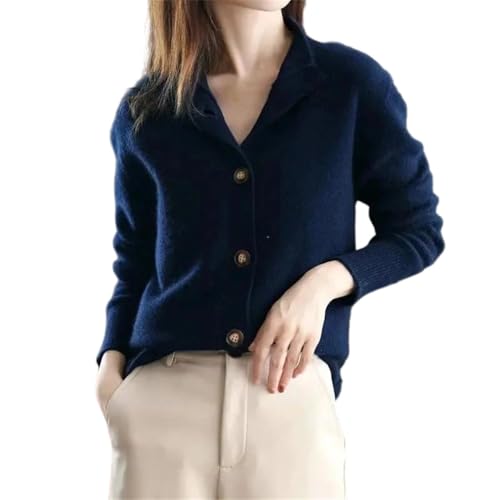 Cardigan pour femme contre le froid avec col montant protecteur