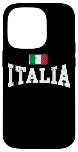 ヴィンテージ アンティーク調 イタリア 国旗 イタリア 家族 グループ スマホケース iPhone 14 Pro 用