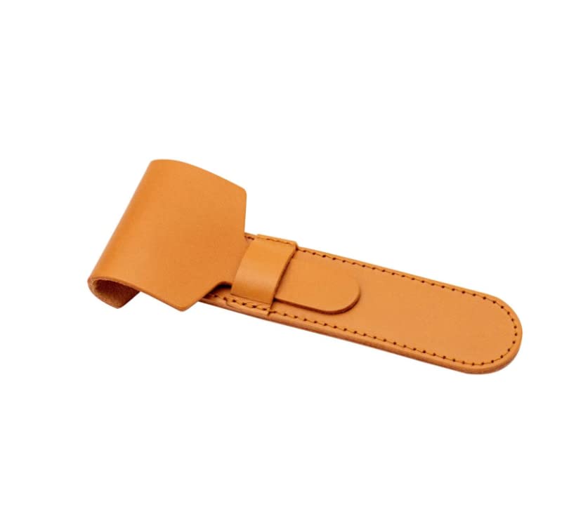 Miniatura 5 de MERKUR Funda de cuero marrón 5001  Compatible con los modelos 22C, 23C, 24C  Piel de vaca  Hecho en Alemania  Accesorios de afeitado