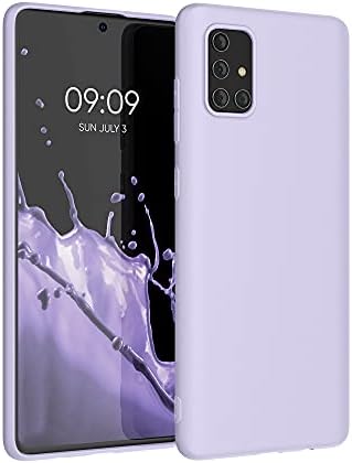 kwmobile TPU Case Compatible with Samsung Galaxy A71 - Case Soft Slim Smooth Flexible Protective Phone Cover - Bordeaux Violet