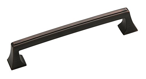Amerock | Cabinet Pull | Oil Rubbed Bronze | 6-5/16 inch (160 mm) Center to Center | Mulholland | 1 Pack | Drawer Pull | Drawer Handle | Cabinet Hardware