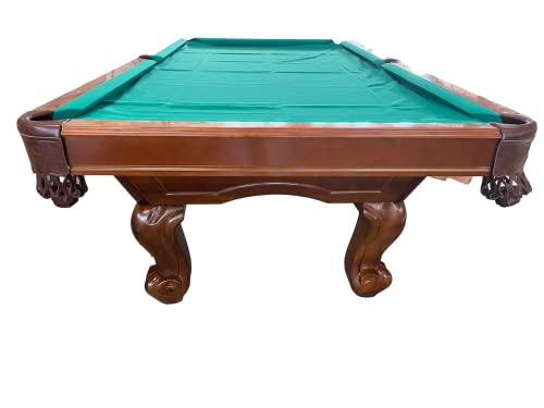 8 Ft. Tunierpoolbillard Billardtisch Pool Modell Winston Nr.:5 Billard mit 3cm starken Schieferplatten Tuchfarbe grün Gestellfarbe Eiche Antik – Bild 3
