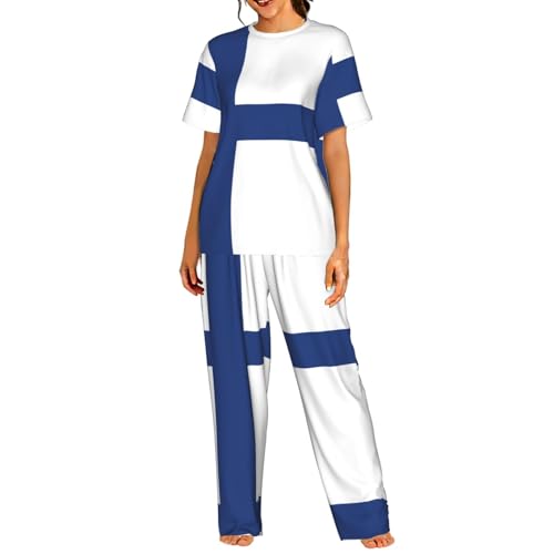 Ensemble de détente femme pyjama confortable manches courtes S-3XL