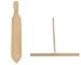 BICB Beechwood Crepe Spreader and Spatula - 2 Piece Set (7.9-inch Spreader and 14-inch Spatula)