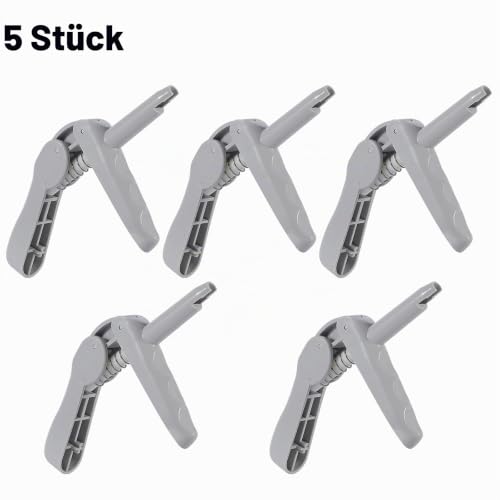 Dental Composite Pistole, 1 Stück/5 Stück Abdruckmischpistole, Komposit-Dosierpistolen, Zahnspender-Applikator, kompatibel mit den meisten Unidose-Spitzen (5)