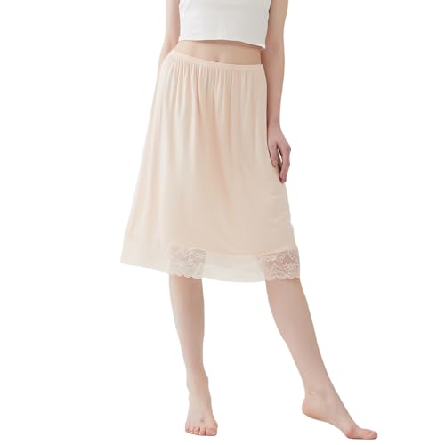 Image of 1 Pack Lace Half Slip Underskirt Half Slips for Under Dresses Skirt Extenders Womens Anti Static Half Slip