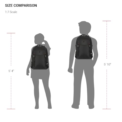 SwissGear Civic Pro Laptop Backpack, Black, 18"x13.25"x7" - Image 6