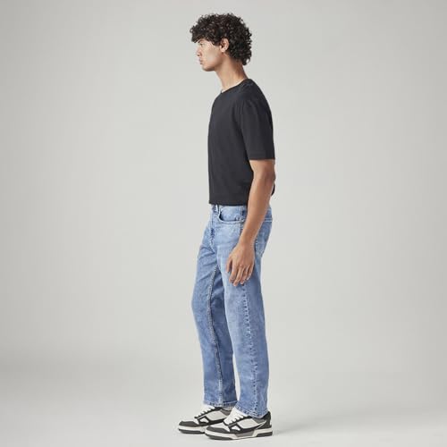 Image of Levi's Men's 505 Light Indigo Straight Fit Mid-Rise Jeans