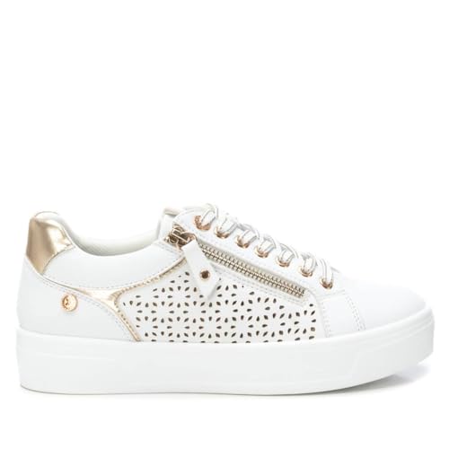 XTI - Zapatilla Mujer Blanco - Calzado Cómodo y Versátil - Moda Casual - Modelo 14362403 (Talla 39)