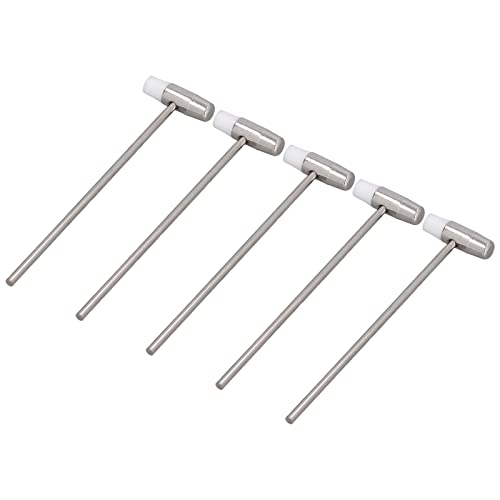 Dual Head Hammer Small Hammer for Crafts and Jewelry Making Impact Head Without Surface Damage Compact and Portable Stainless Steel Nylon 6.5in Total Length