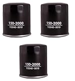 Set of 3 Engine Oil Filters For Chevrolet Prizm 1.8 L4